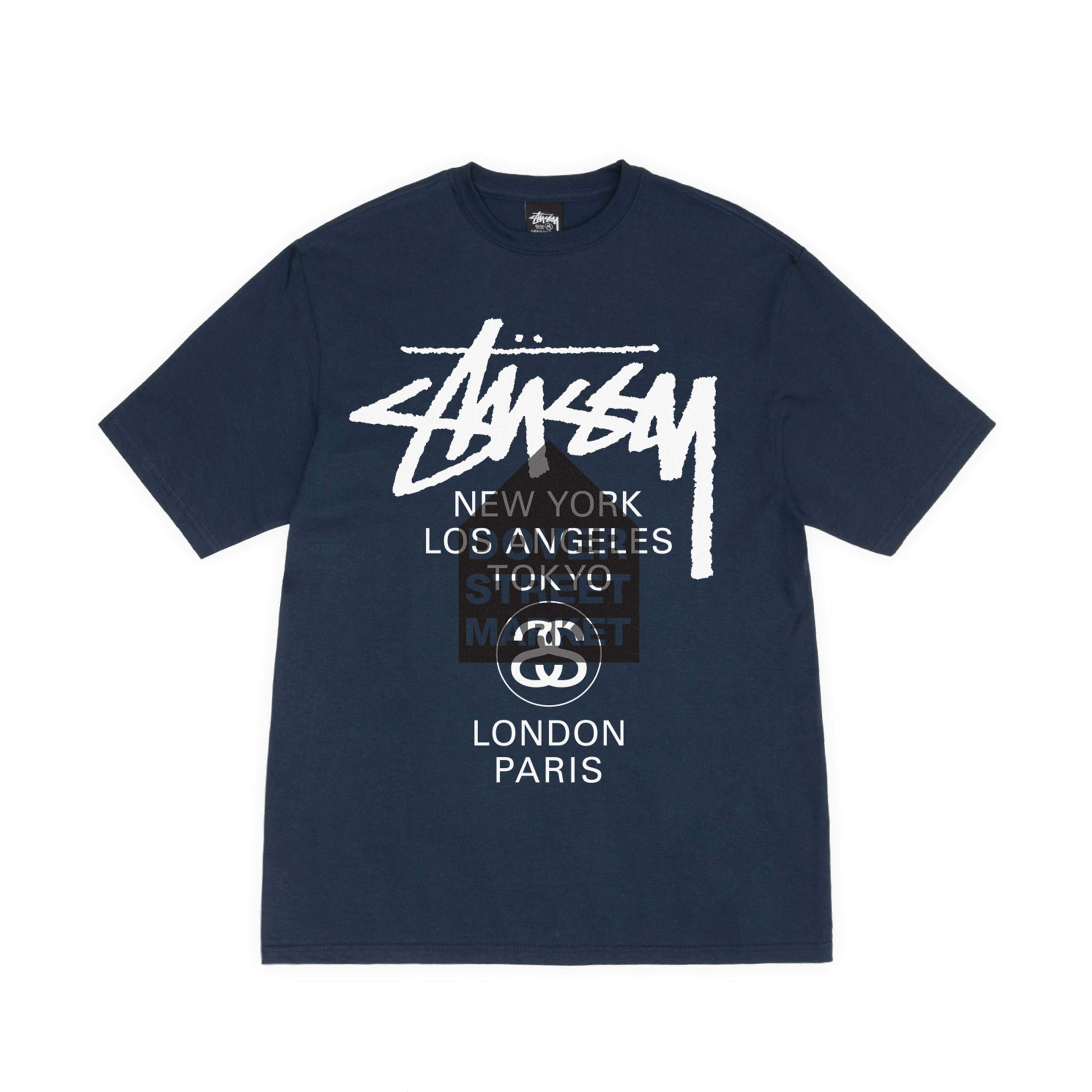 Stussy - DSM World Tour Tee - (Navy) by STUSSY