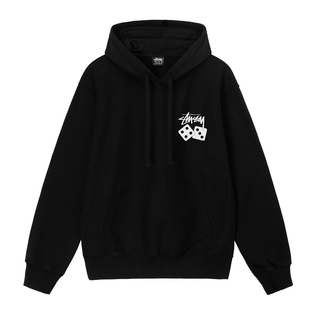Stussy - Dice Pig. Dyed Hood - (Black) by STUSSY | jellibeans