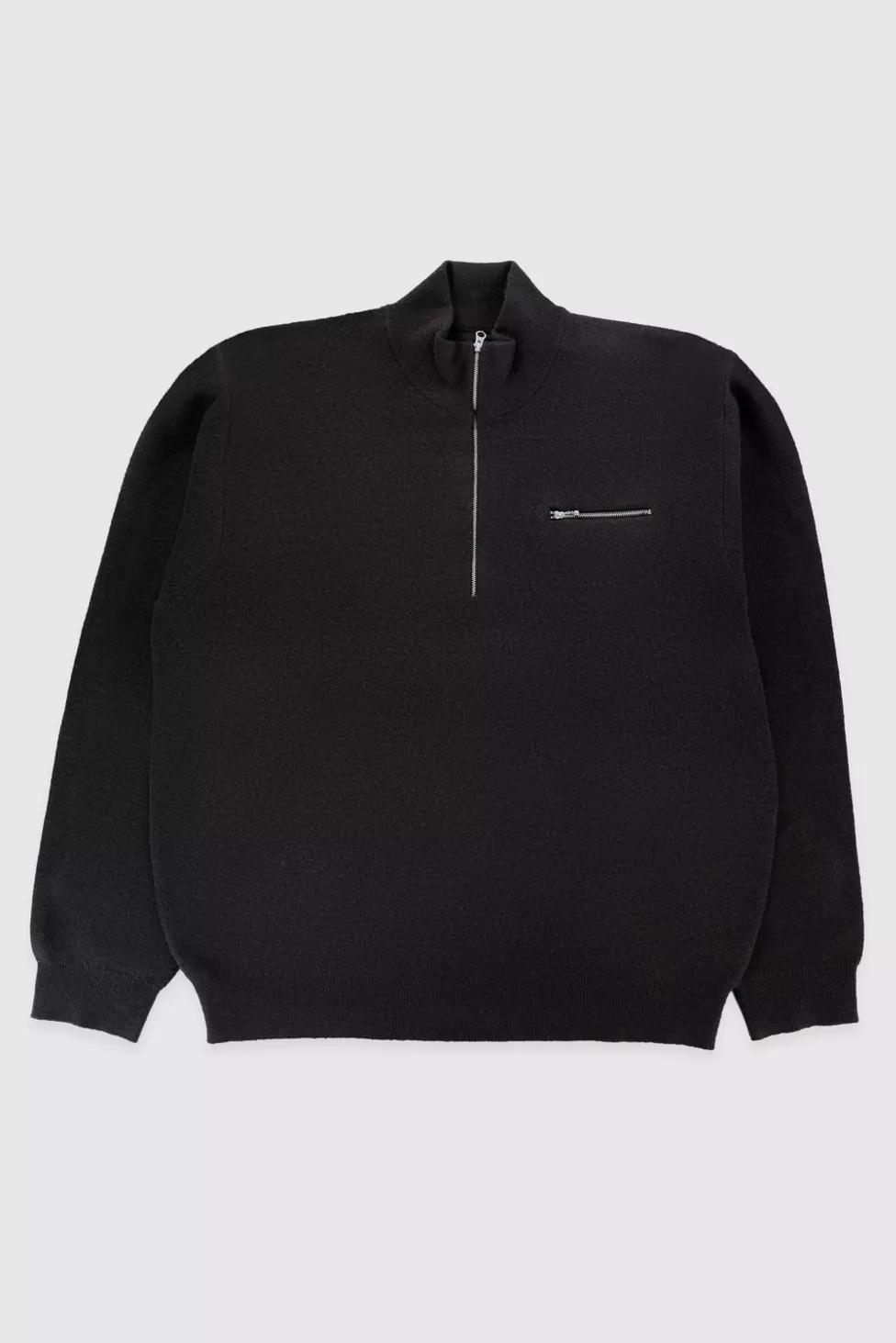 Stussy Half Zip Mock Neck Sweater by STUSSY