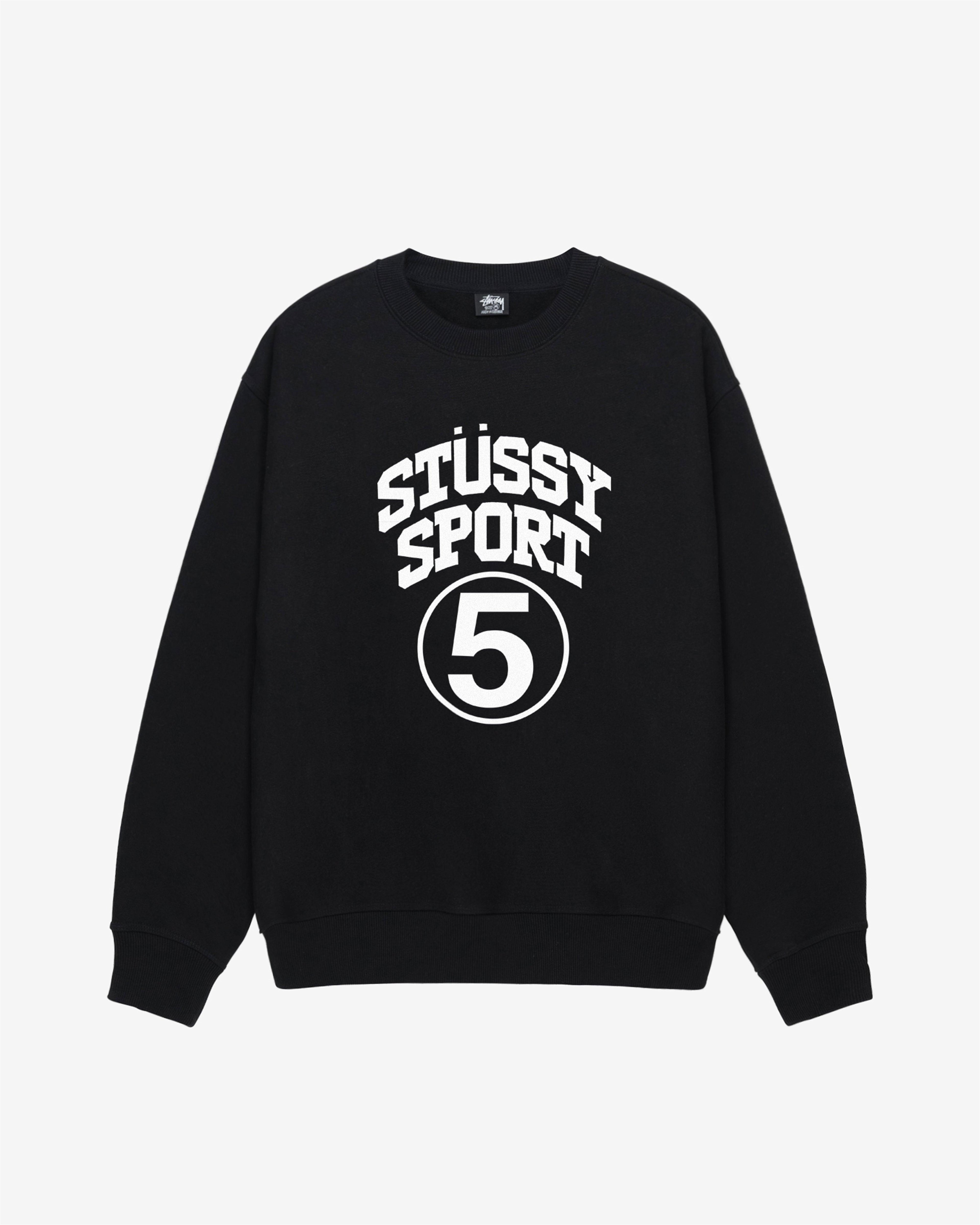 Stussy - Men's 5 Sport Crew - (Black) by STUSSY