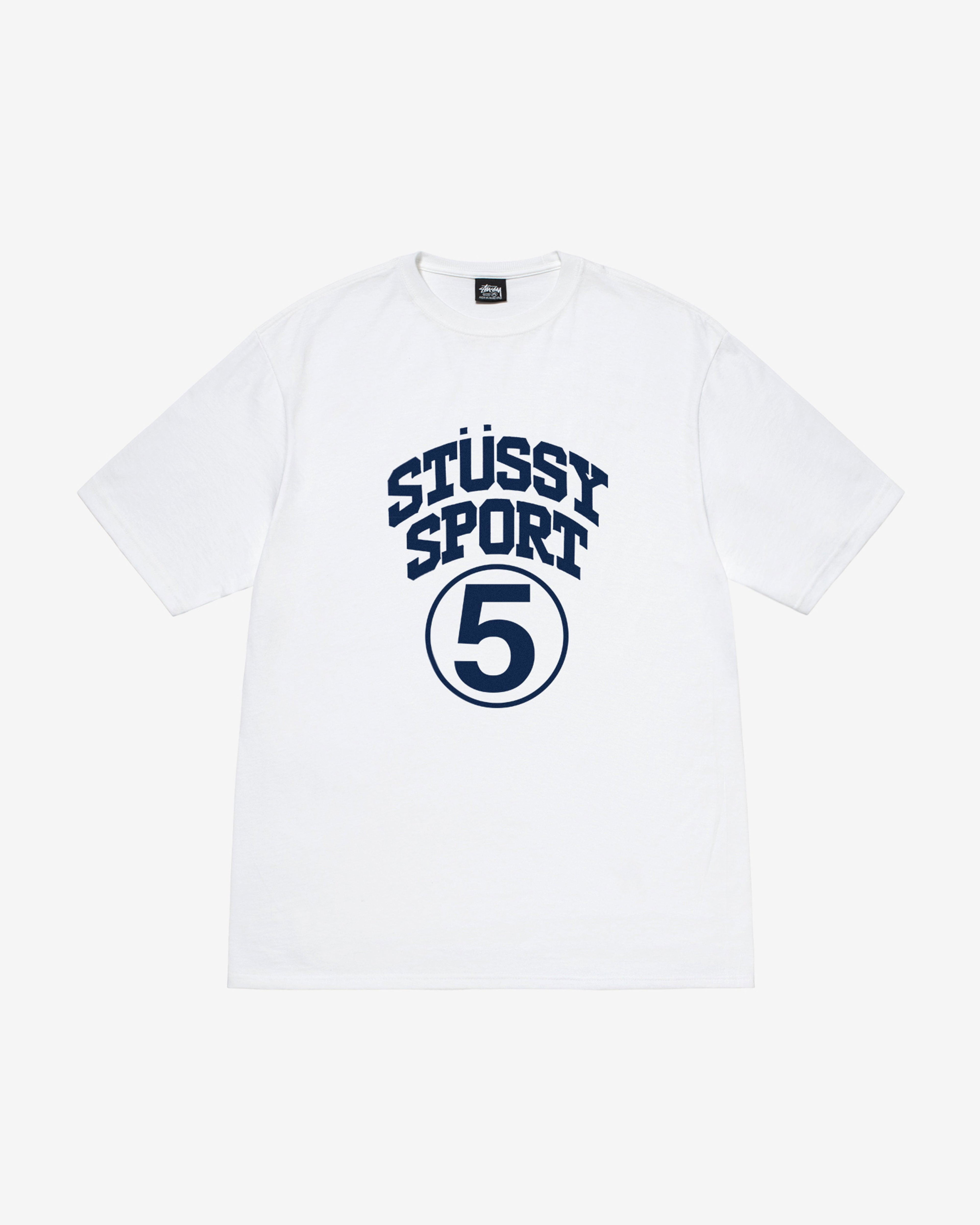 Stussy - Men's 5 Sport Tee - (White) by STUSSY