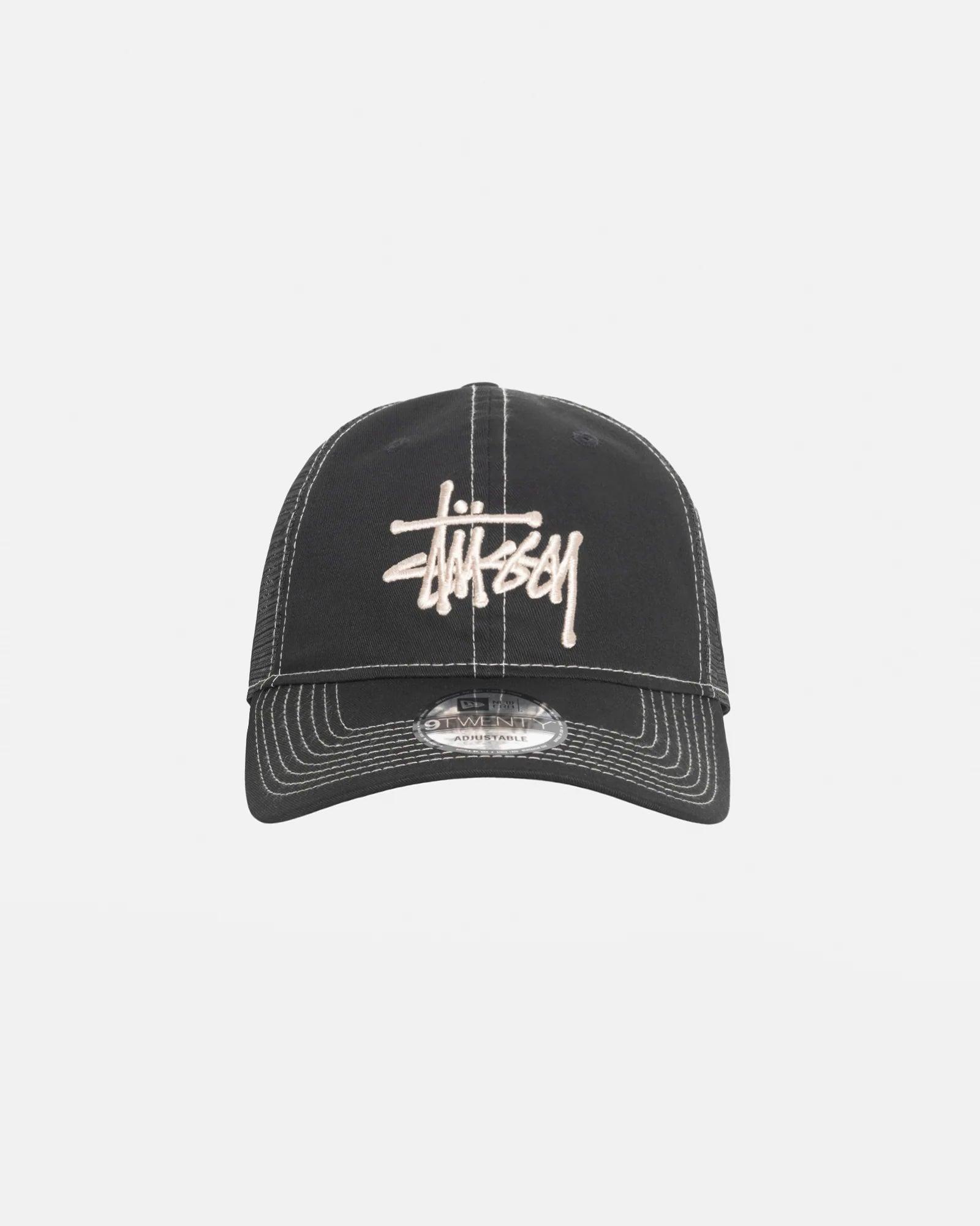 Stussy - Men's Basic Trucker 9Twenty Cap - (Black) by STUSSY