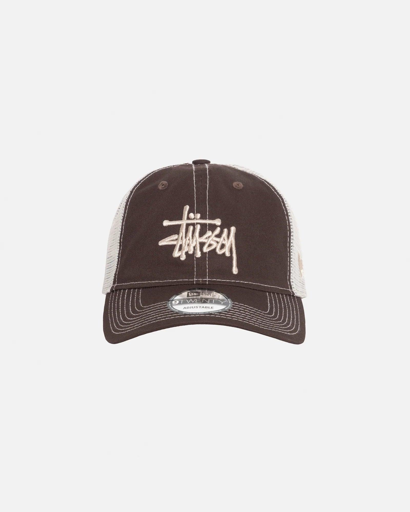 Stussy - Men's Basic Trucker 9Twenty Cap - (Brown) by STUSSY