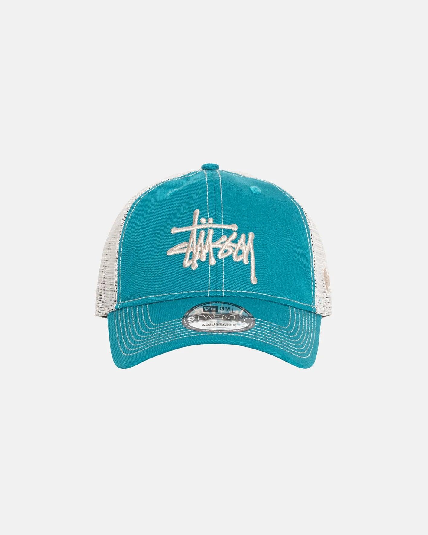 Stussy - Men's Basic Trucker 9Twenty Cap - (Teal) by STUSSY