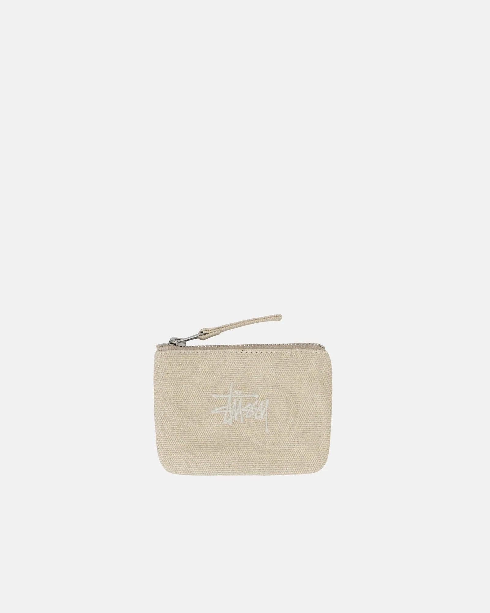 Stussy - Men's Canvas Coin Pouch - (Natural) by STUSSY