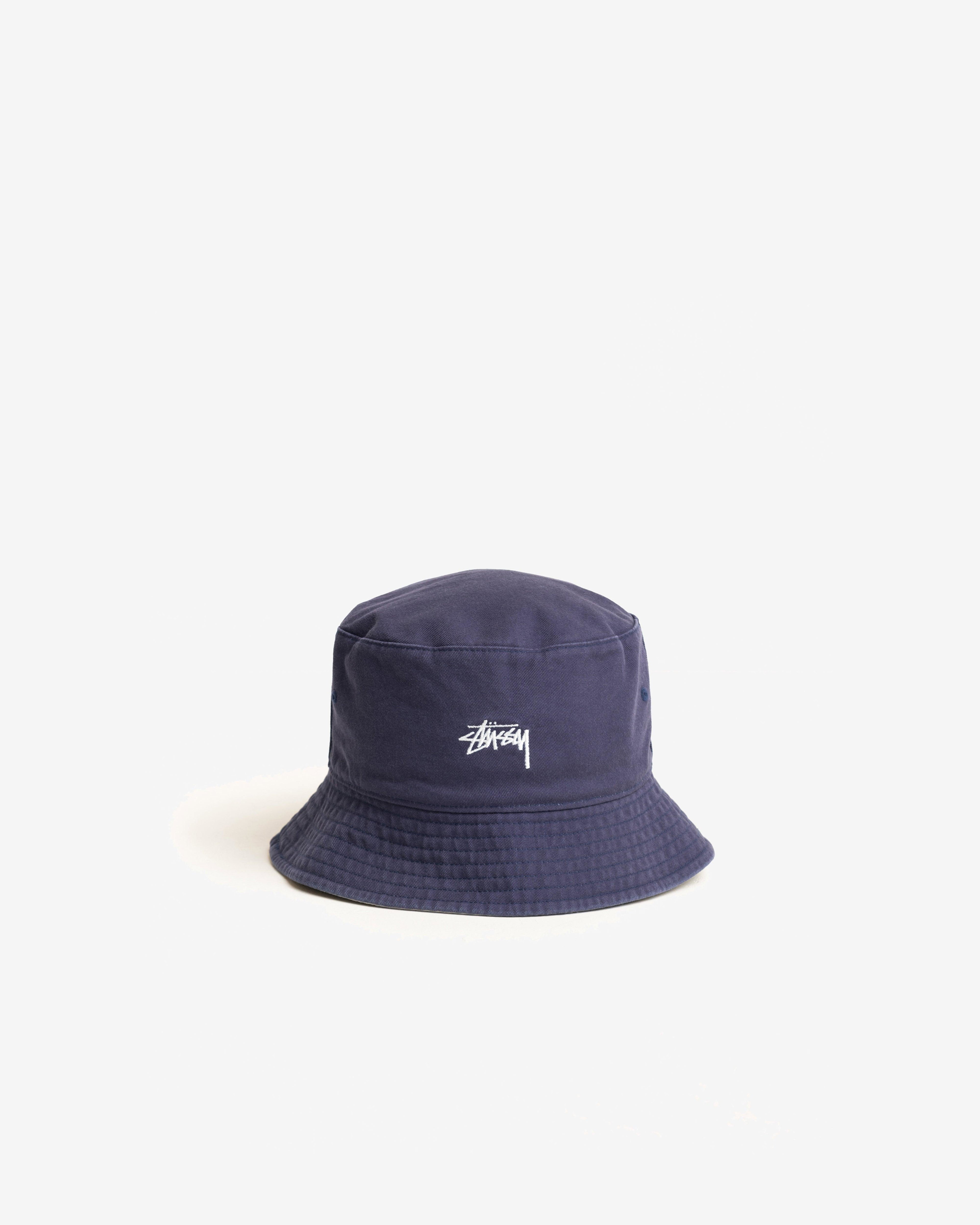 Stussy - Men's Reversible Stock Bucket Hat - (Navy/Stone) by STUSSY