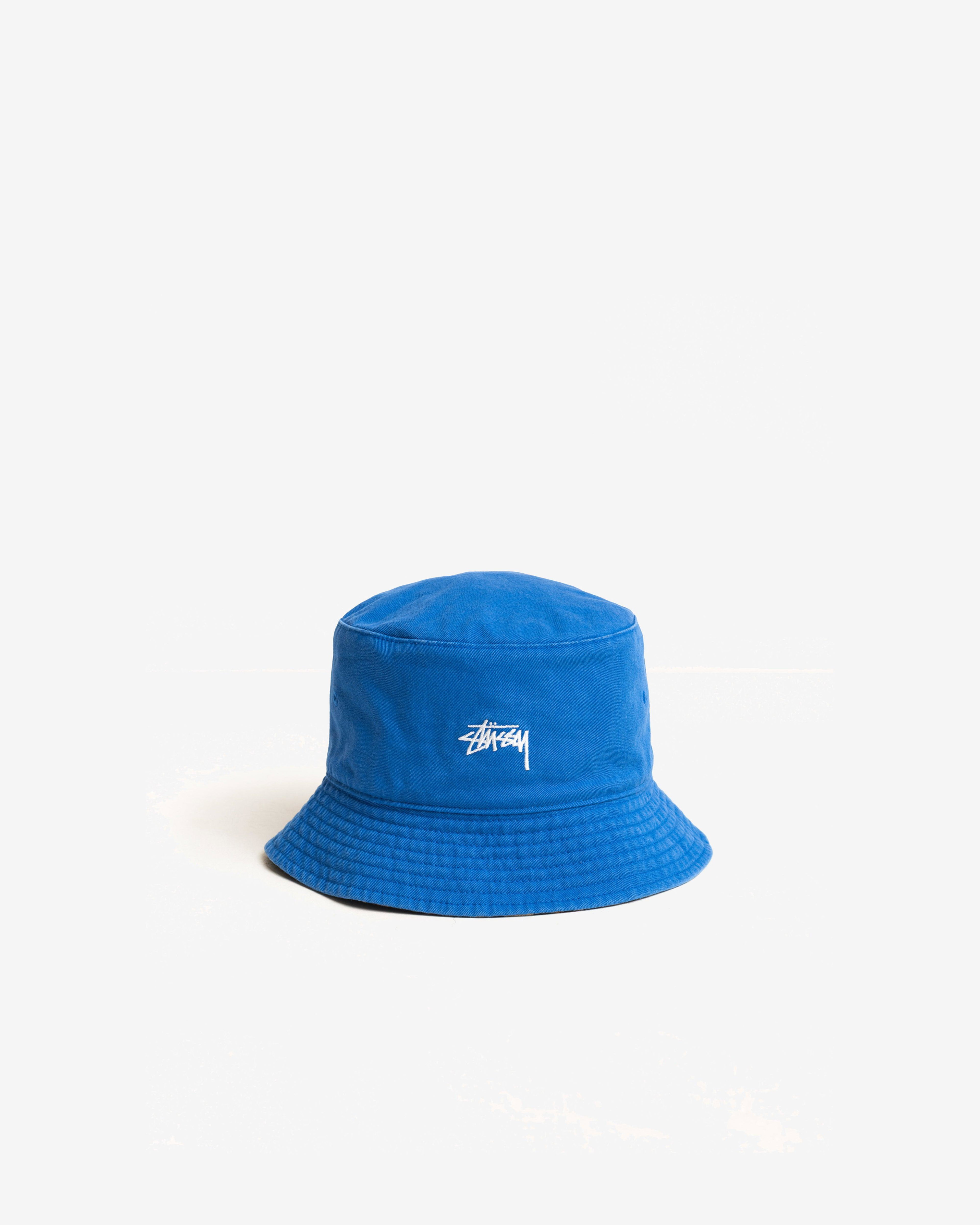 Stussy - Men's Reversible Stock Bucket Hat - (Royal Blue/Leopard) by STUSSY