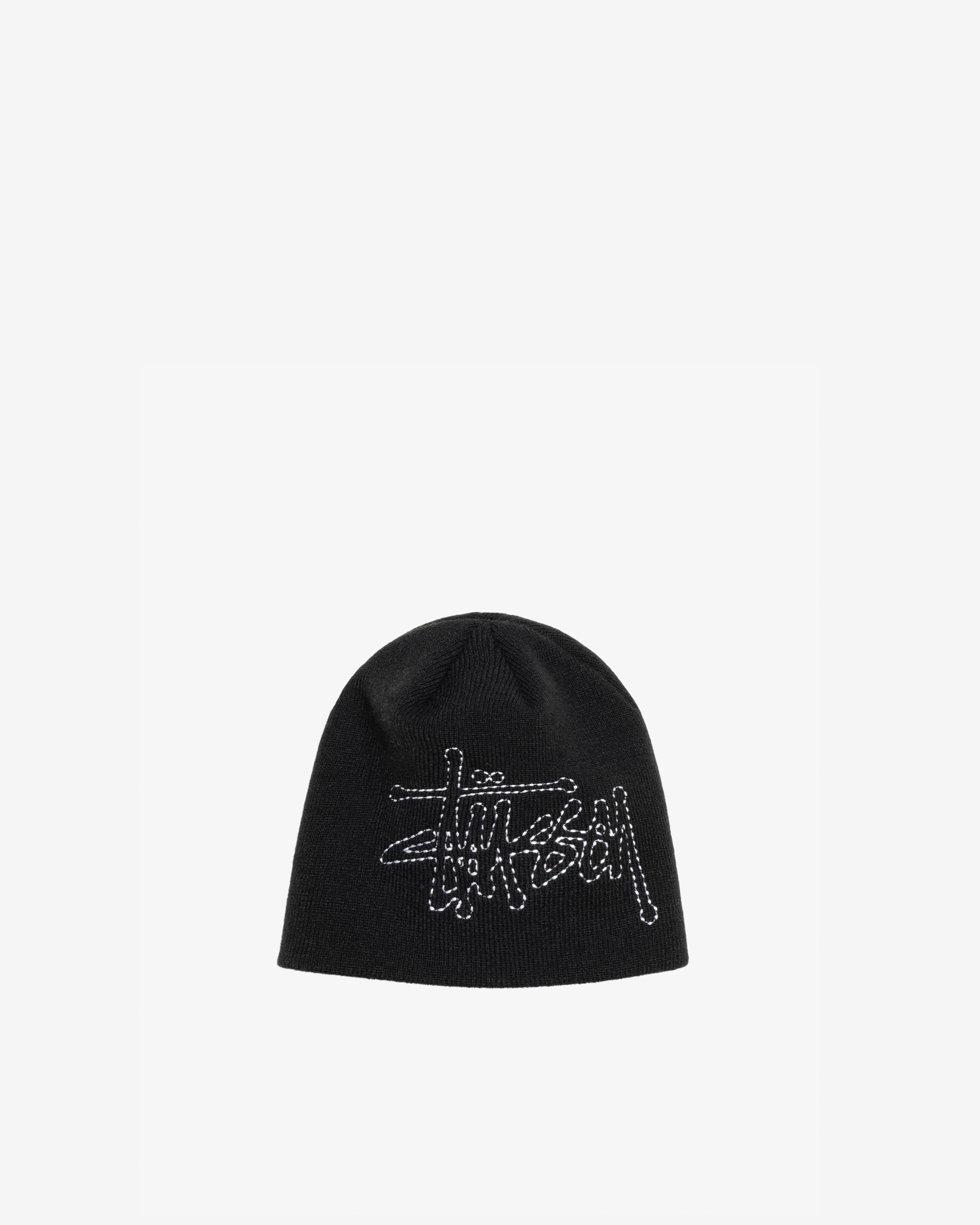 Stussy - Men's Stitch Basic Logo Skullcap - (Black) by STUSSY
