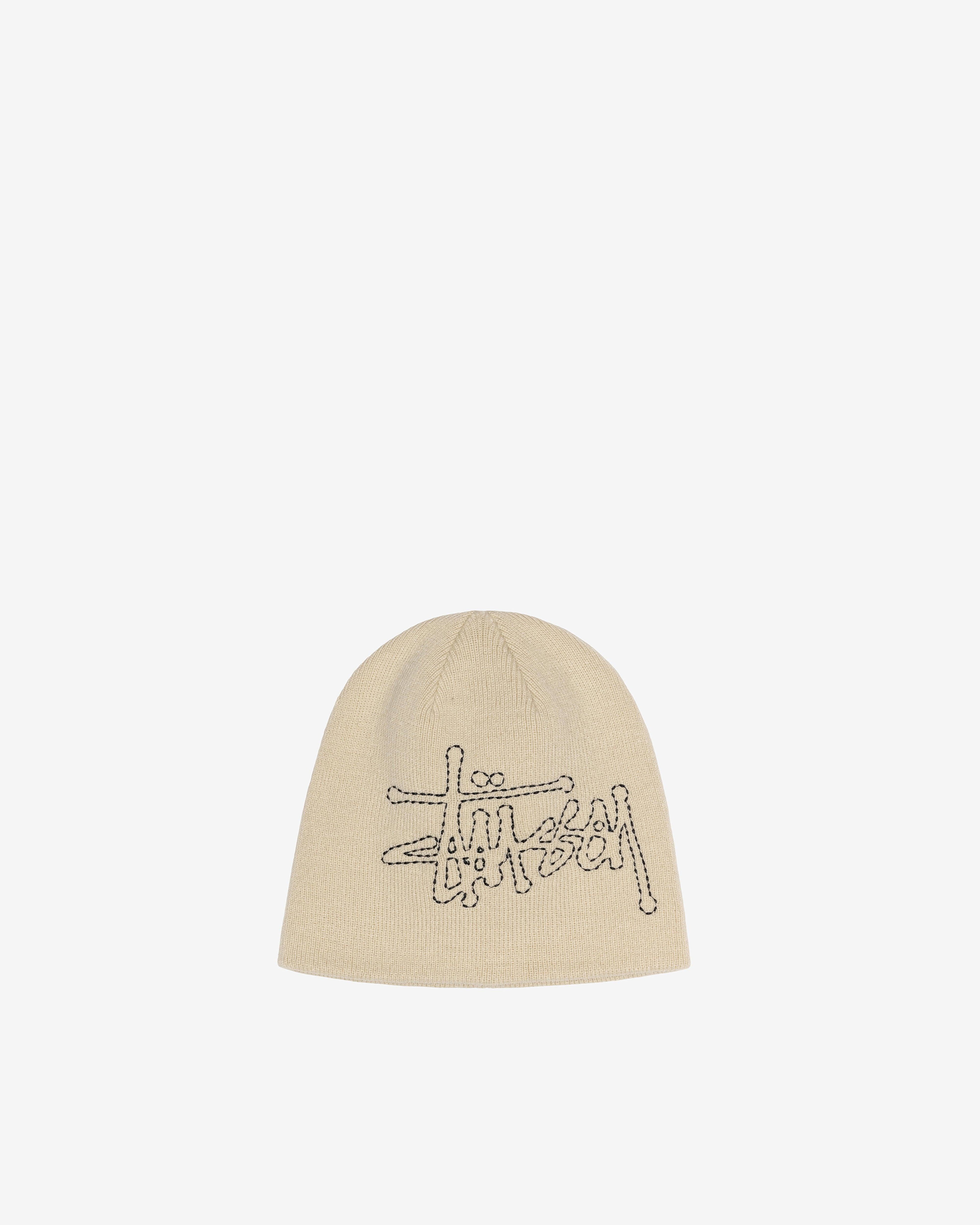Stussy - Men's Stitch Basic Logo Skullcap - (Sand) by STUSSY