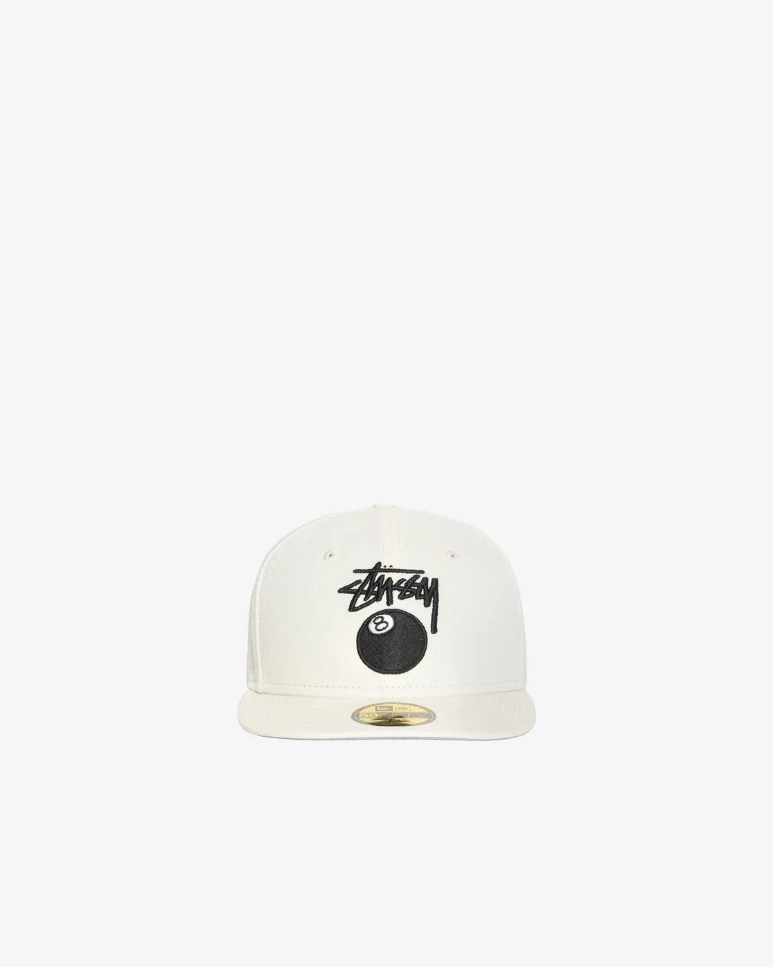 Stussy - Men's Stock Eight Ball 59Fifty Cap - (Bone) by STUSSY