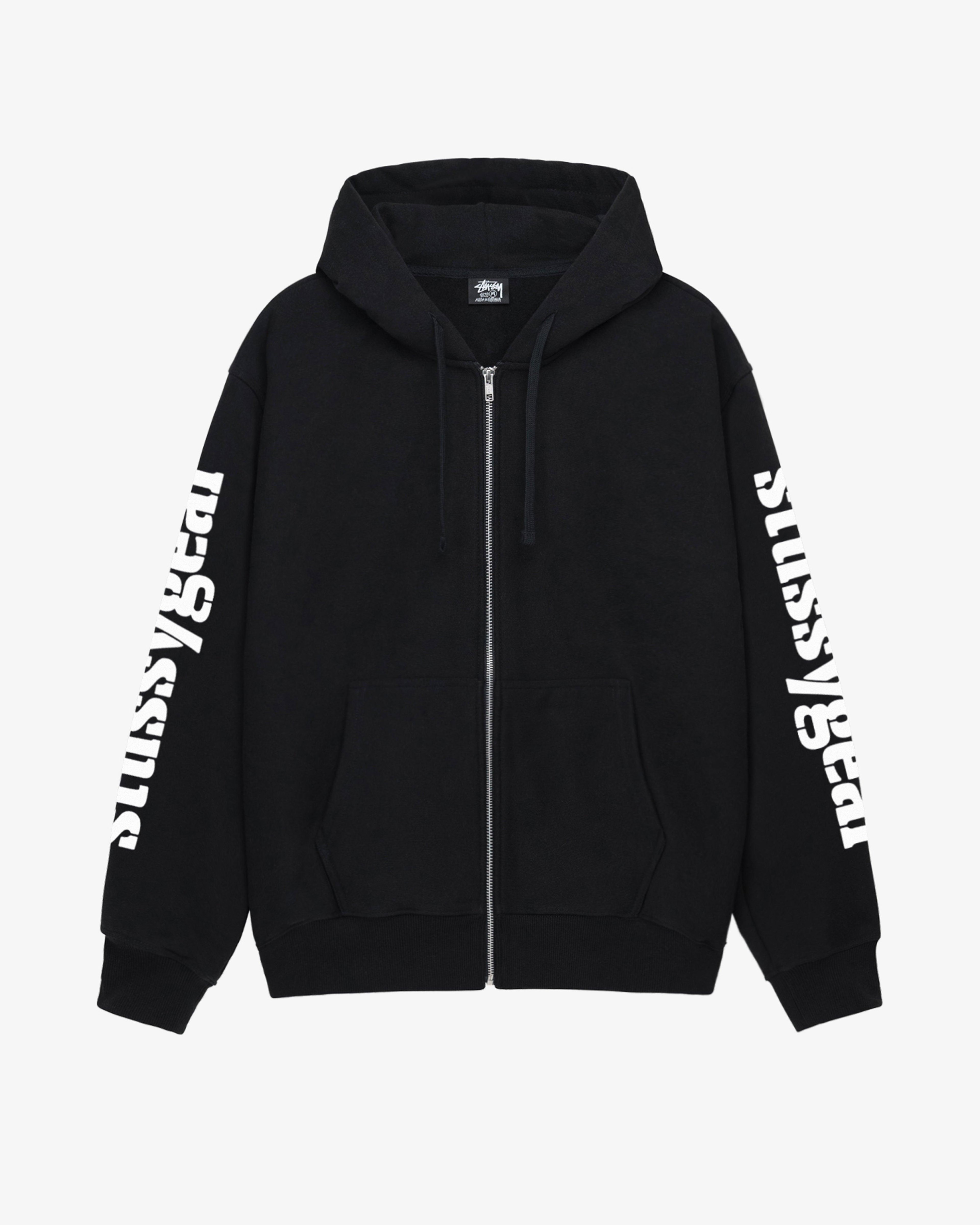 Stussy - Men's Stussy Gear Zip Hoodie - (Black) by STUSSY