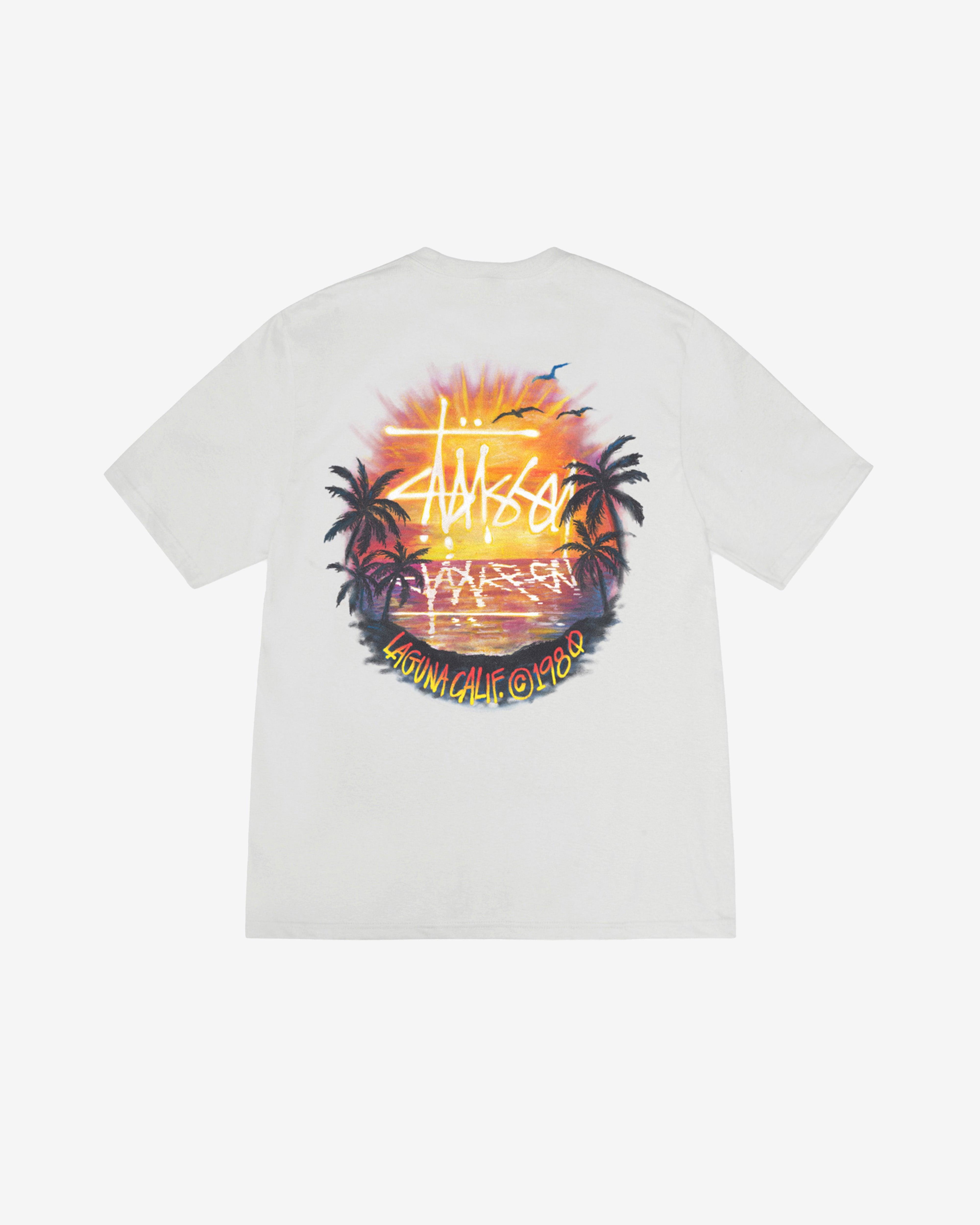 Stussy - Men's Sunset Tee - (Fog) by STUSSY