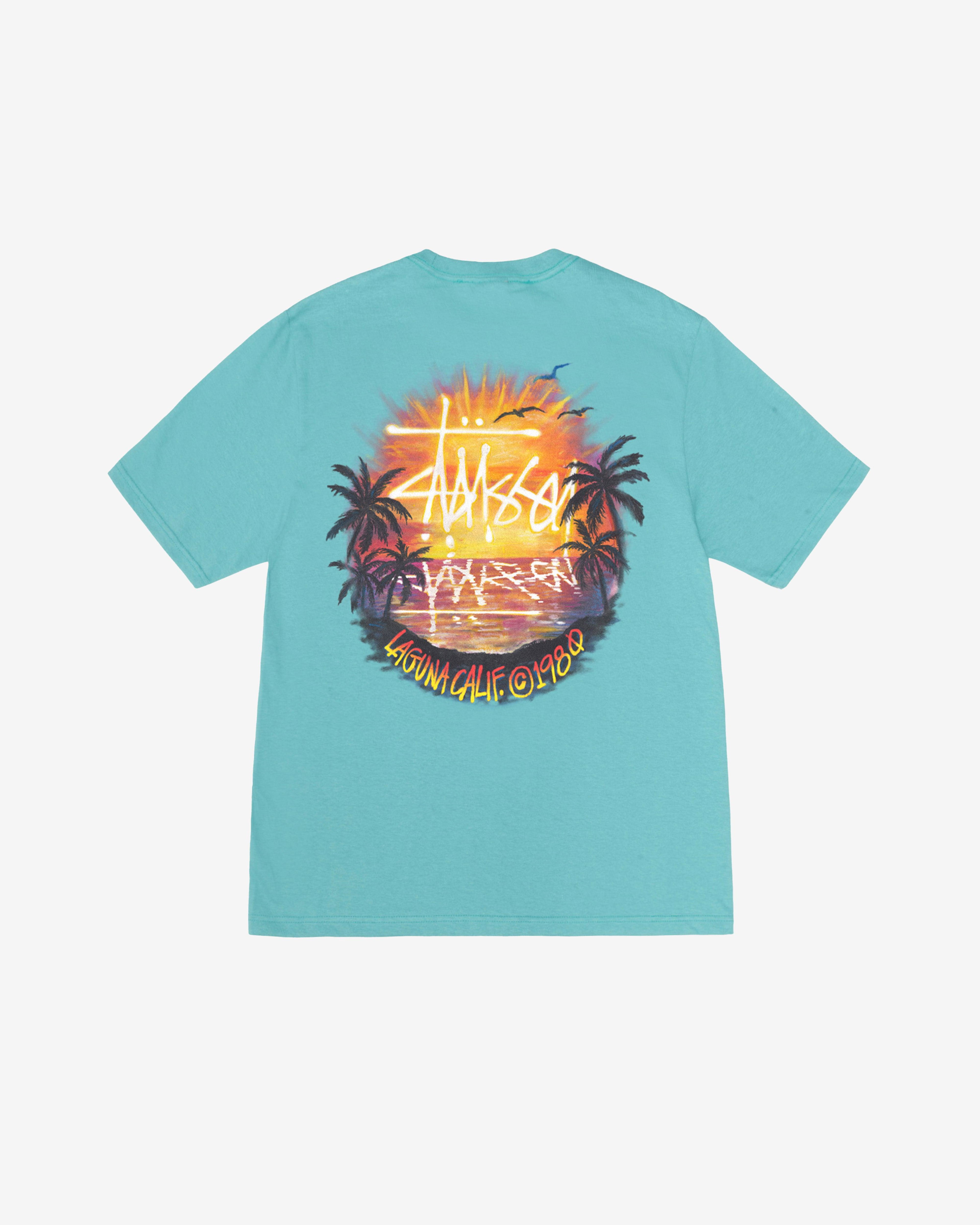 Stussy - Men's Sunset Tee - (Ocean) by STUSSY