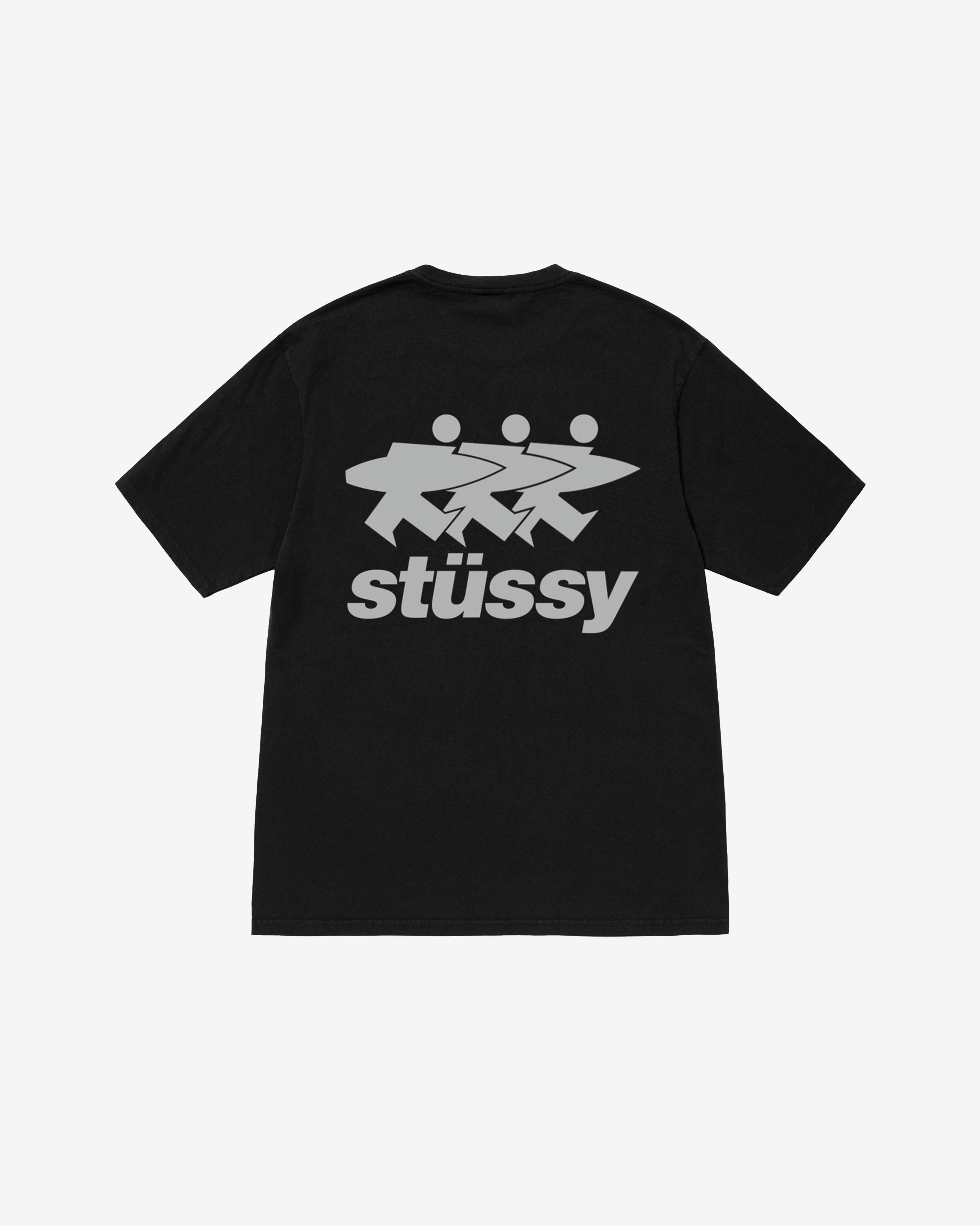 Stussy - Men's Surfwalk Pig. Dyed Tee - (Black) by STUSSY