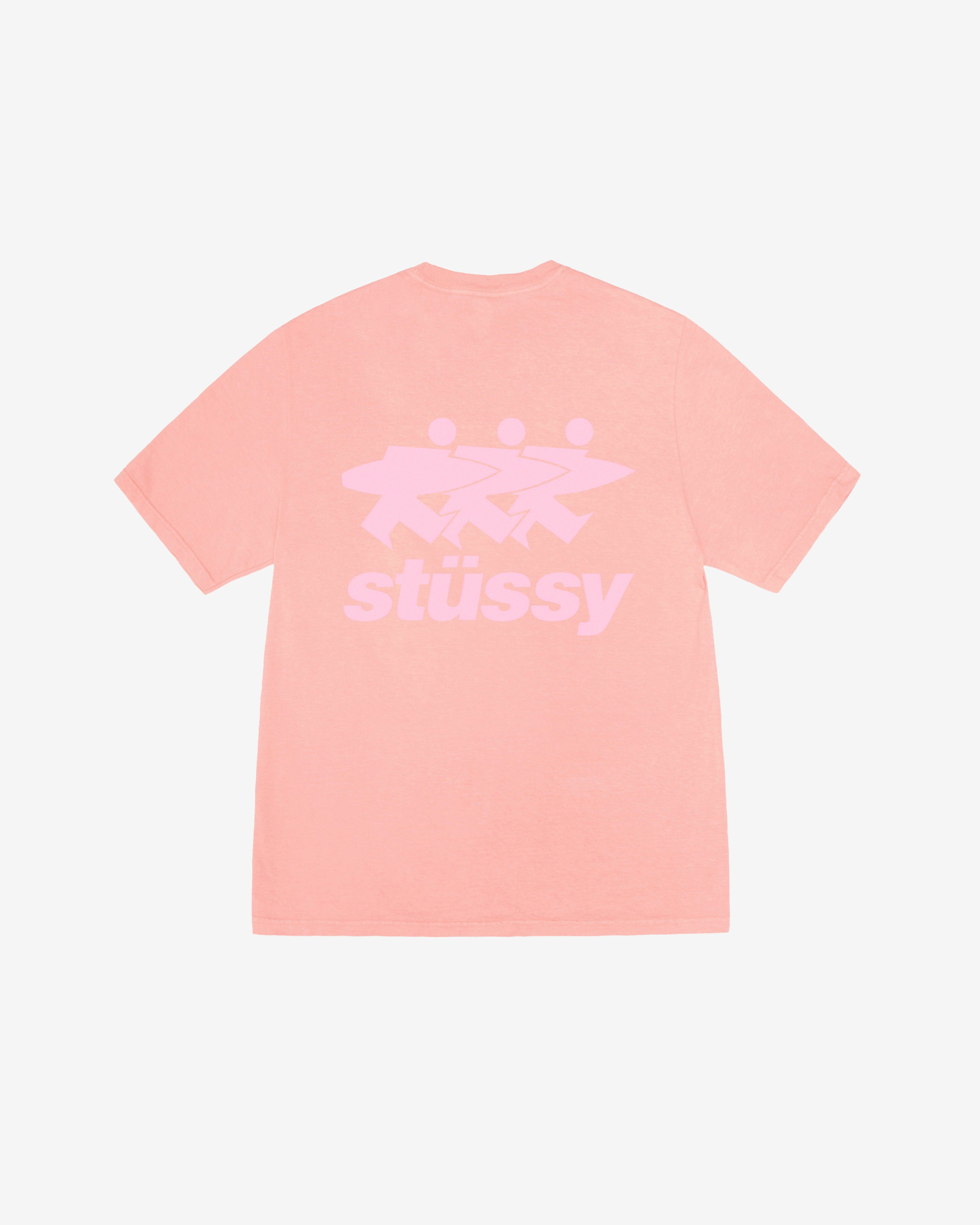 Stussy - Men's Surfwalk Pig. Dyed Tee - (Coral) by STUSSY