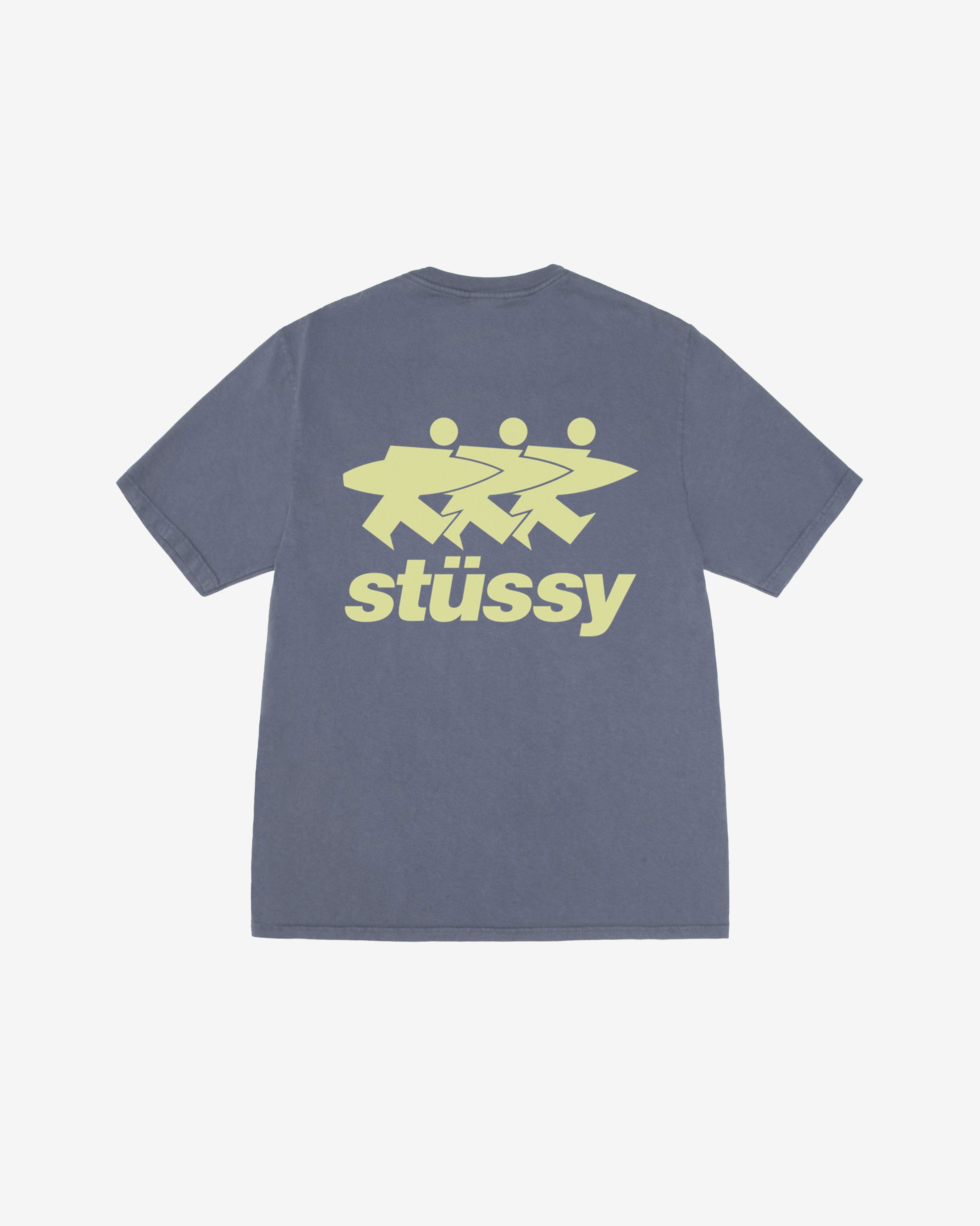 Stussy - Men's Surfwalk Pig. Dyed Tee - (Indigo) by STUSSY