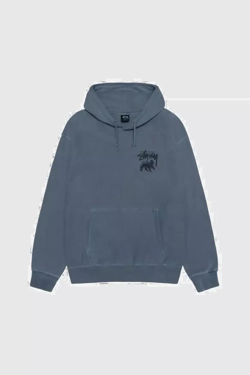 Stussy Rasta Lion Pigment Dyed Hoodie by STUSSY