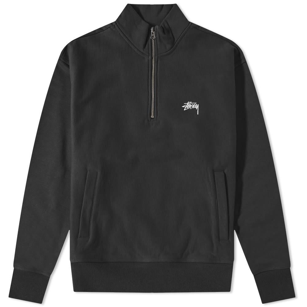 Stussy Stock Logo Quarter Zip by STUSSY
