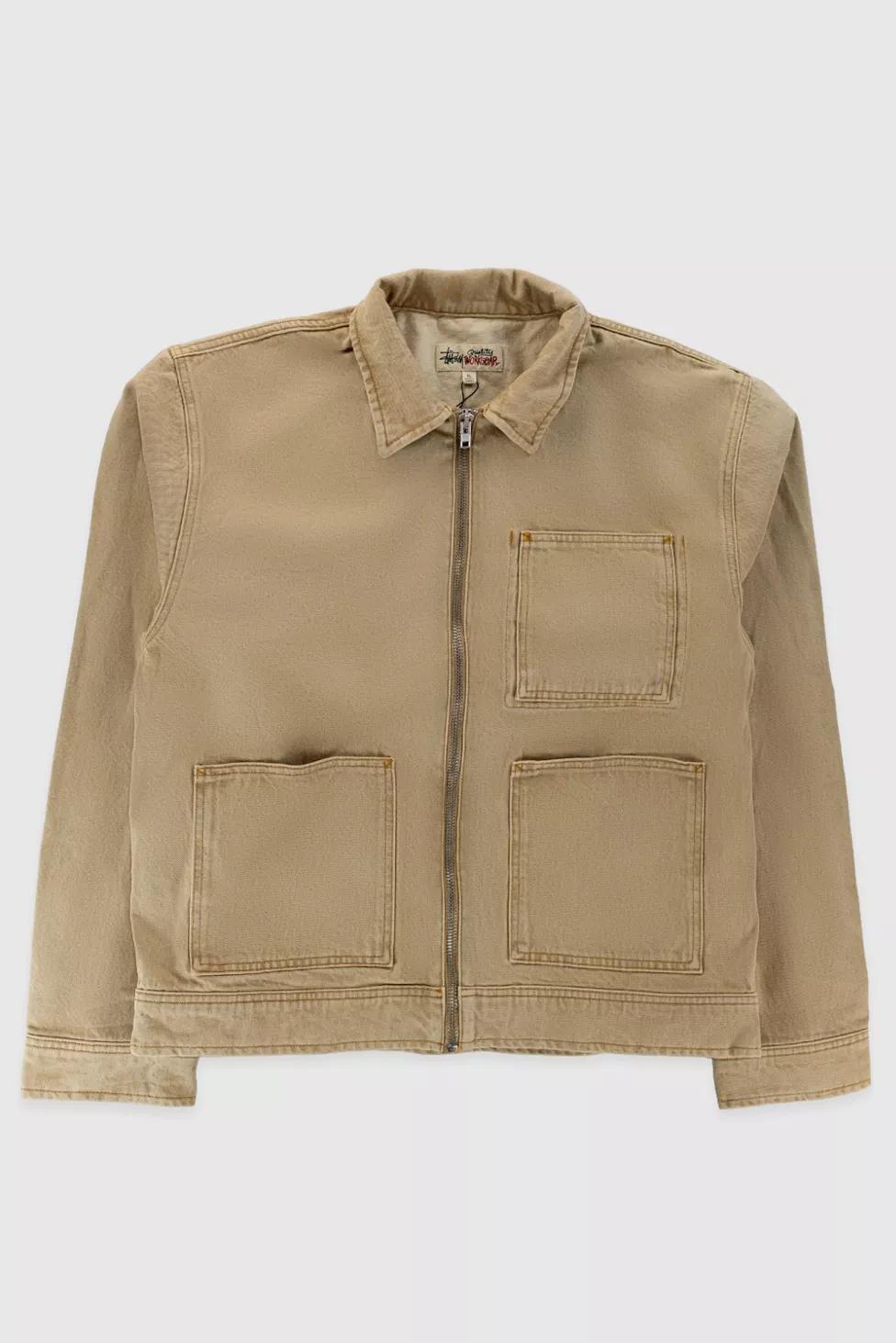 Stussy Zip Work Denim Jacket by STUSSY Stussy Zip Work Denim Jacket by STUSSY