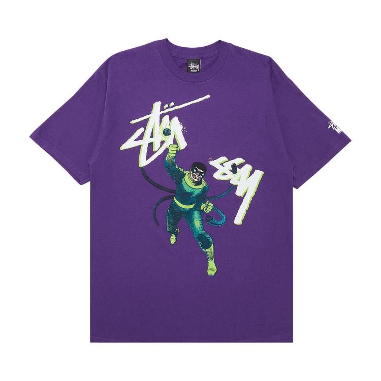 Stussy x Marvel Comics Doc Ock Tee 'Purple' by STUSSY