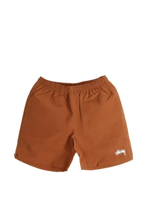 Water logo-print shorts by STUSSY