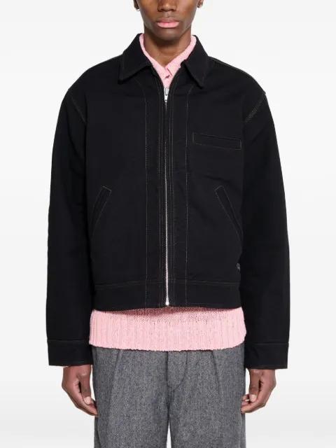 Work contrast-stitch collared jacket by STUSSY