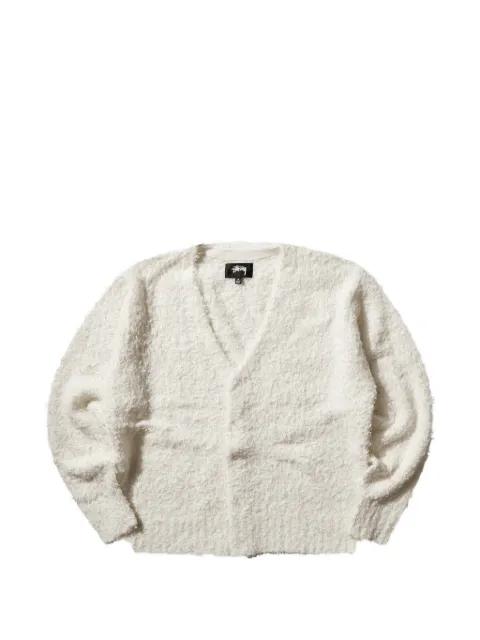 bouclé-knit cardigan by STUSSY