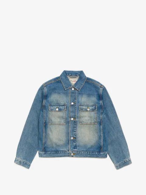 chest-pocket denim jacket by STUSSY