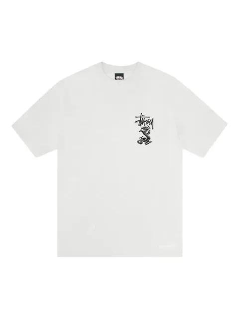 dragon-embellished T-Shirt by STUSSY