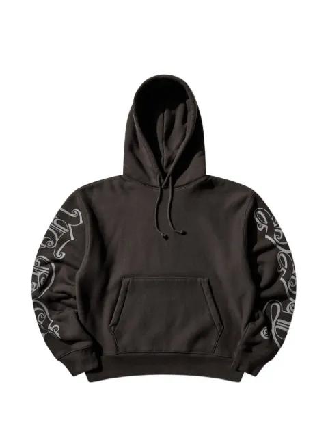 graphic-sleeve hoodie by STUSSY
