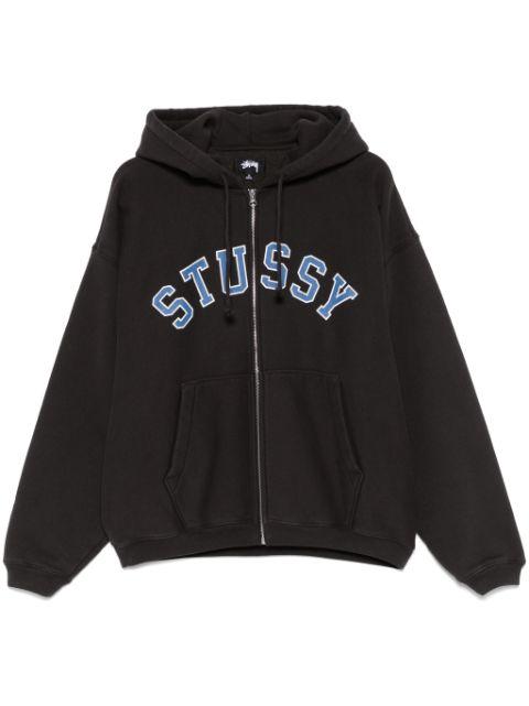 graphic zip-up hoodie by STUSSY