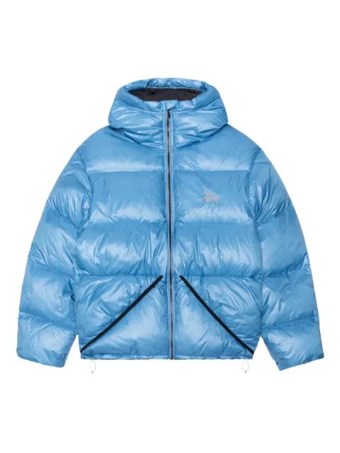 hoodied logo jacket by STUSSY