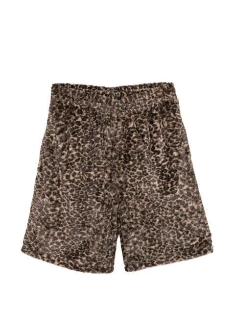leopard-print shorts by STUSSY