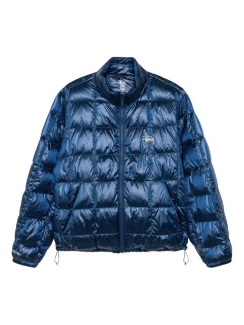 logo-detail quilted jacket by STUSSY