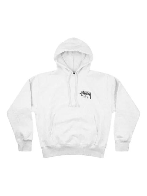 long-sleeve logo-detail hoodie by STUSSY