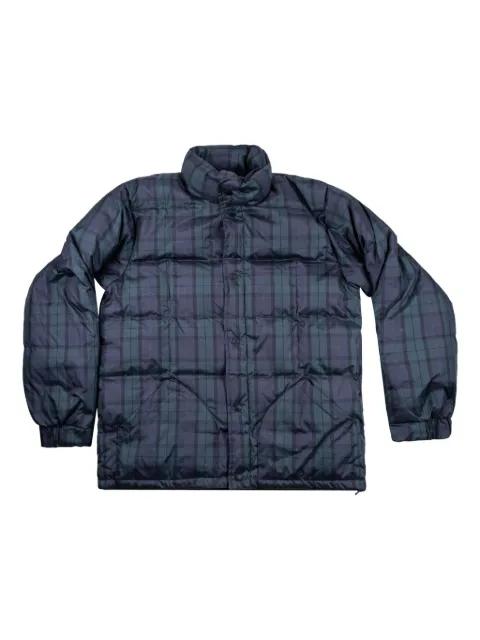 plaid puffer shirt jacket by STUSSY