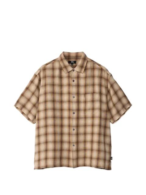 plaid short sleeve shirt by STUSSY