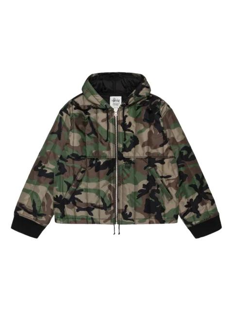 quilted hoodied jacket by STUSSY