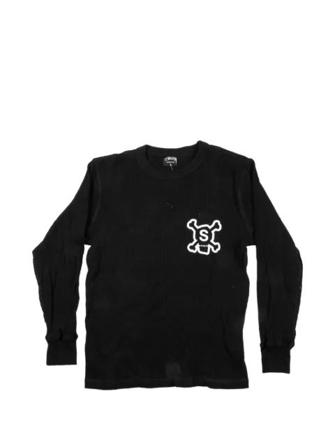 skull-print long-sleeve T-shirt by STUSSY