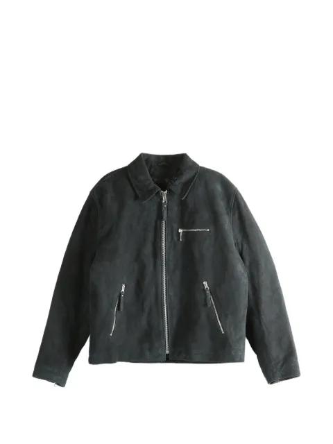 zip suede jacket by STUSSY