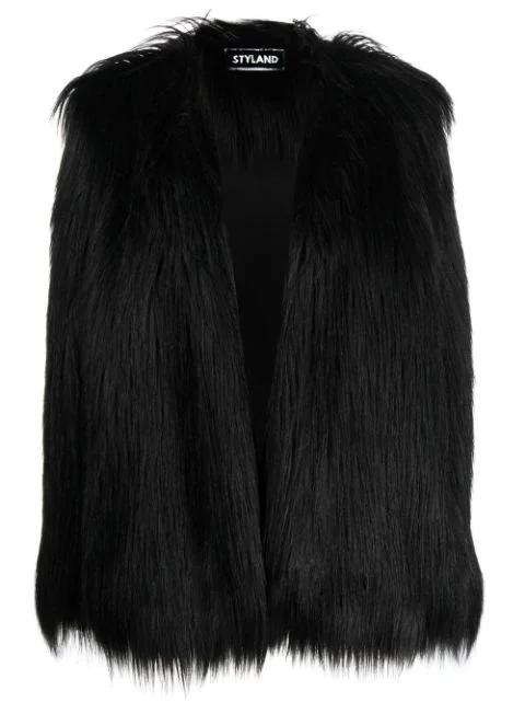 faux-fur jacket by STYLAND