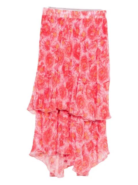 floral-print ruffled skirt by STYLAND