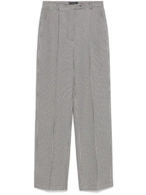 houndstooth-pattern trousers by STYLAND