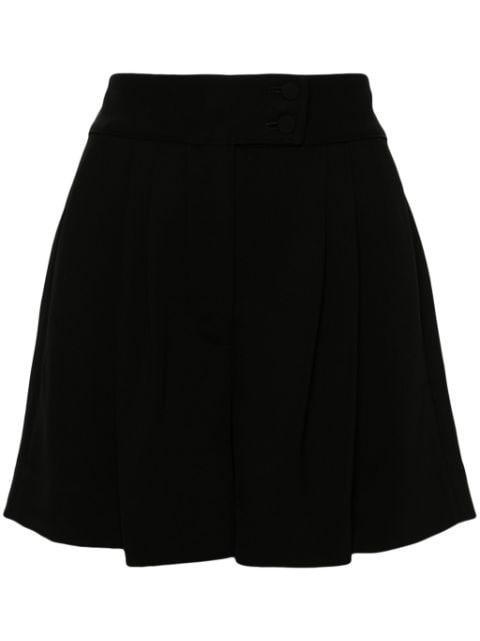 pleated high-waist tailored shorts by STYLAND