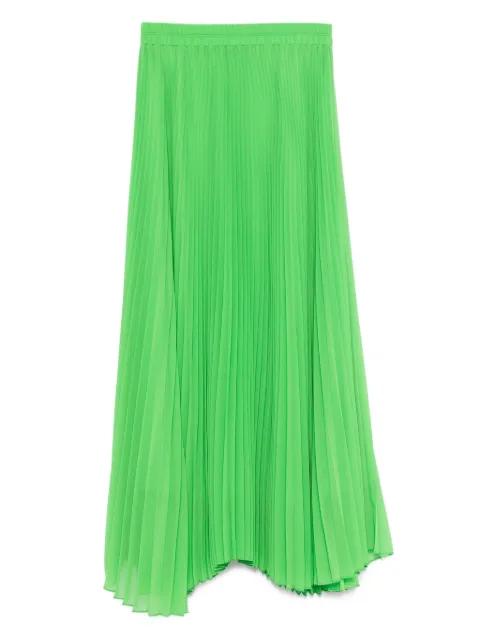 pleated maxi skirt by STYLAND