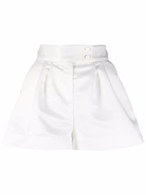 pleated tailored shorts by STYLAND