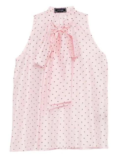 polka-dot blouse by STYLAND