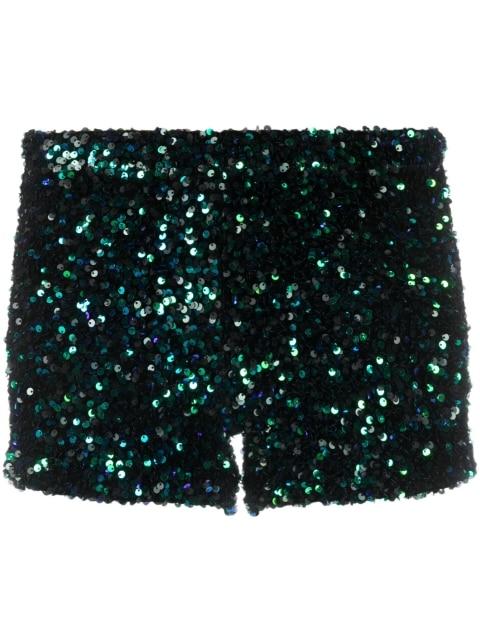 sequin-embellished mini shorts by STYLAND