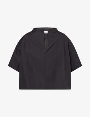 Joelle Cropped Cotton Blouse by STYLEIN