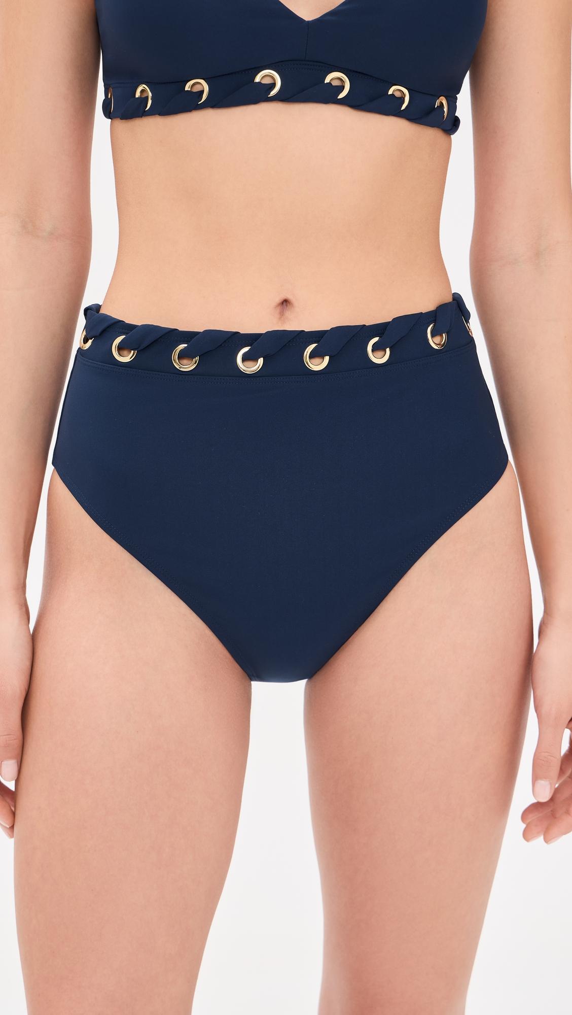 DreamSculpt Grommet High Waist Bikini Bottoms by STYLEST